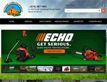 Tablet Screenshot of michianalawnequipment.com